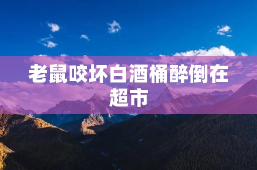 老鼠咬坏白酒桶醉倒在超市