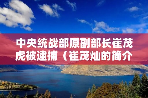 中央统战部原副部长崔茂虎被逮捕（崔茂灿的简介）
