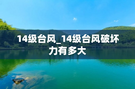 14级台风_14级台风破坏力有多大