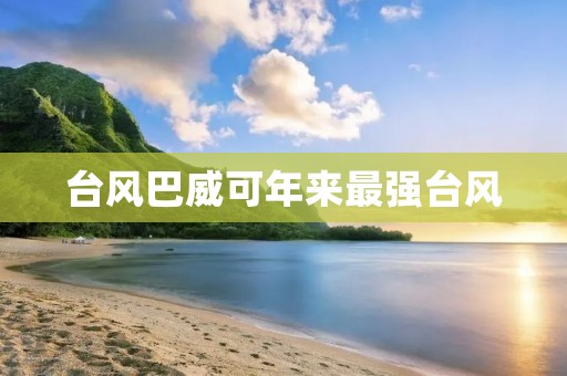 台风巴威可年来最强台风