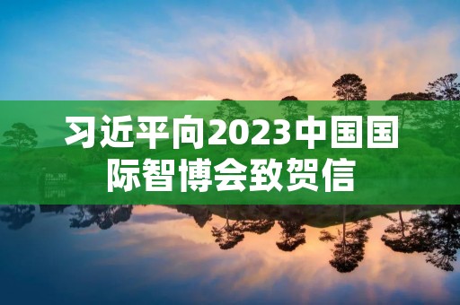习近平向2023中国国际智博会致贺信