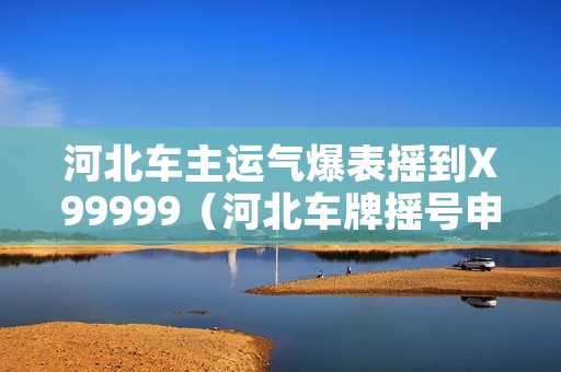 河北车主运气爆表摇到X99999(河北车牌摇号申请网站)