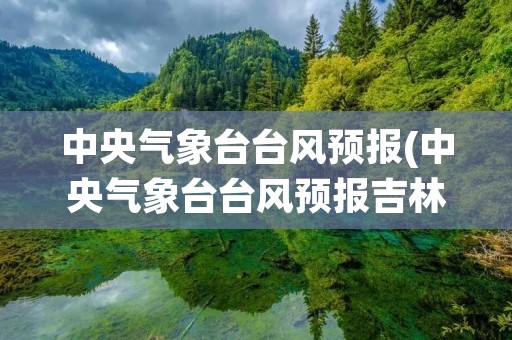 中央气象台台风预报(中央气象台台风预报吉林)