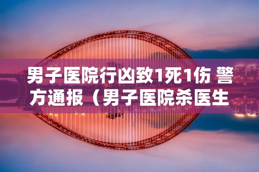 男子医院行凶致1死1伤 警方通报（男子医院杀医生）