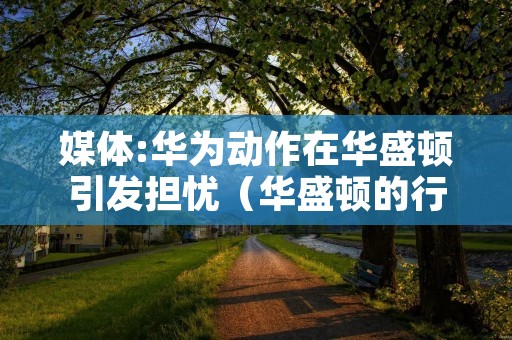 媒体:华为动作在华盛顿引发担忧(华盛顿的行动很感人,为了国家的事业)