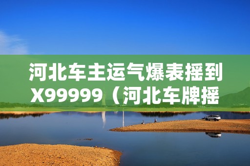 河北车主运气爆表摇到X99999(河北车牌摇号申请网站)