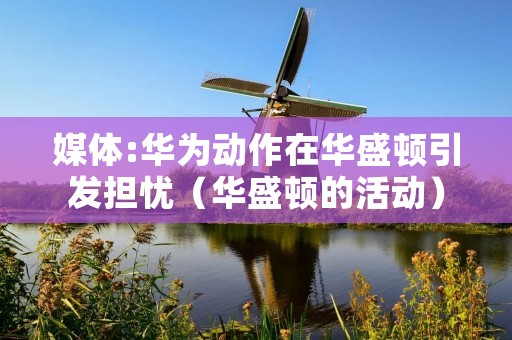 媒体:华为动作在华盛顿引发担忧(华盛顿的活动)