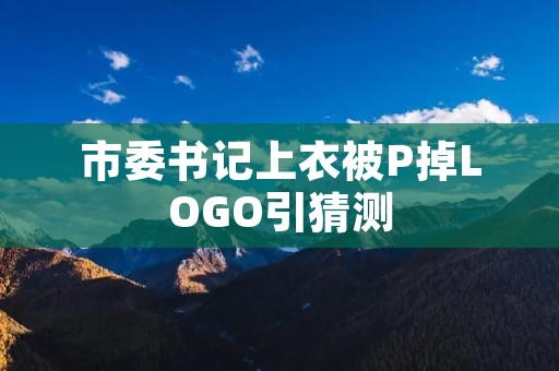 市委书记上衣被P掉LOGO引猜测