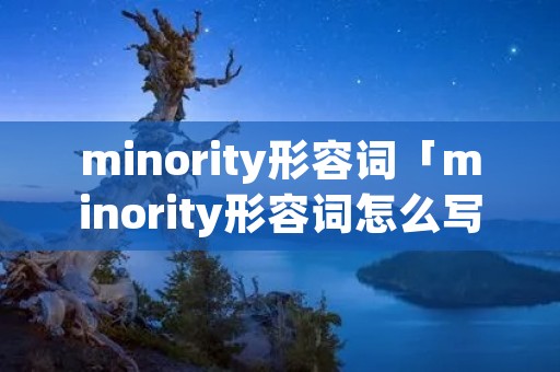 minority形容词「minority形容词怎么写」