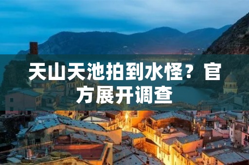 天山天池拍到水怪?官方展开调查