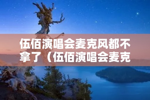 伍佰演唱会麦克风都不拿了（伍佰演唱会麦克风都不拿了是什么歌）