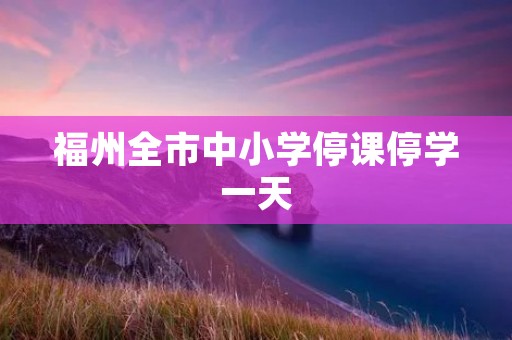 福州全市中小学停课停学一天