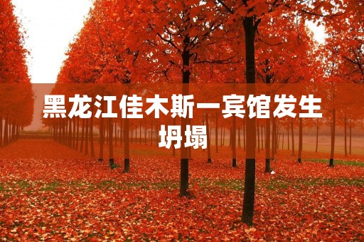 黑龙江佳木斯一宾馆发生坍塌