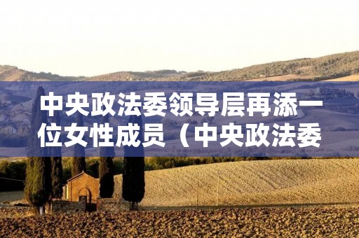 中央政法委领导层再添一位女性成员(中央政法委领导层再添一位女性成员名单)