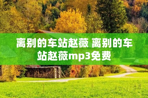 离别的车站赵薇 离别的车站赵薇mp3免费