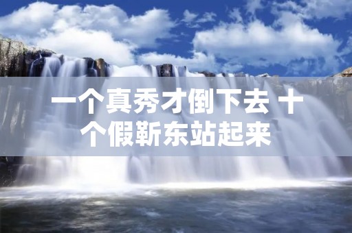 一个真秀才倒下去 十个假靳东站起来
