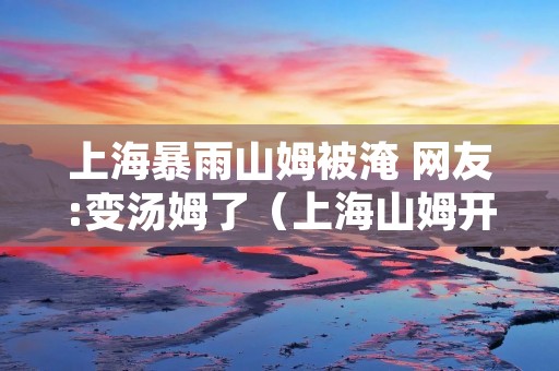 上海暴雨山姆被淹 网友:变汤姆了(上海山姆开了多久了)