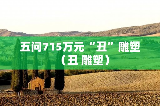 五问715万元“丑”雕塑(丑 雕塑)