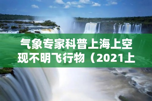 气象专家科普上海上空现不明飞行物(2021上海不明飞行物)