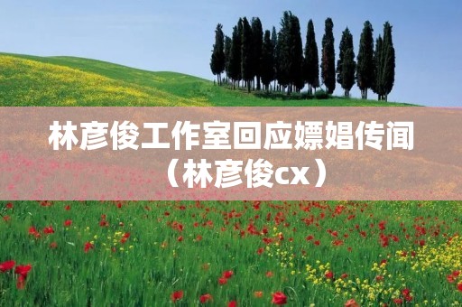 林彦俊工作室回应嫖娼传闻(林彦俊cx)