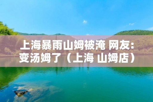 上海暴雨山姆被淹 网友:变汤姆了(上海 山姆店)