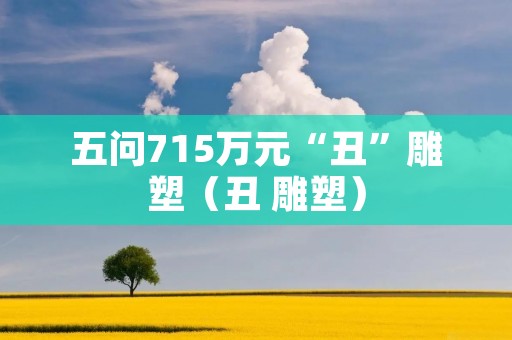 五问715万元“丑”雕塑(丑 雕塑)