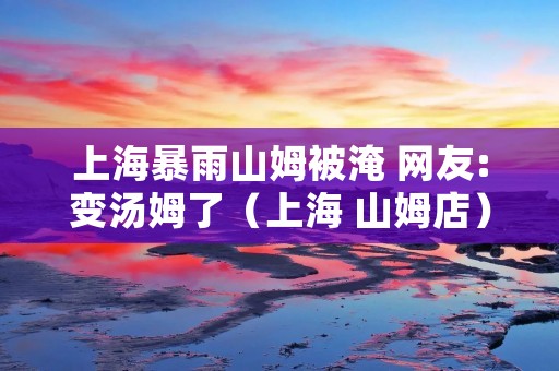上海暴雨山姆被淹 网友:变汤姆了（上海 山姆店）