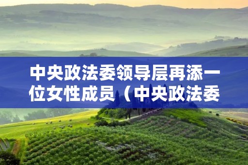 中央政法委领导层再添一位女性成员（中央政法委领导层再添一位女性成员名单）