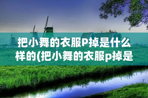 把小舞的衣服P掉是什么样的(把小舞的衣服p掉是什么样的人) 把小舞的衣服P掉是什么样的(把小舞的衣服p掉是什么样的人)