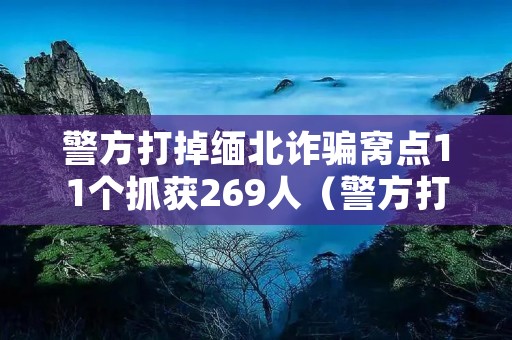 警方打掉缅北诈骗窝点11个抓获269人（警方打掉缅北诈骗窝点11个抓获269人的人）