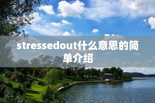 stressedout什么意思的简单介绍