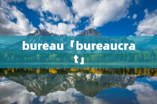 bureau「bureaucrat」