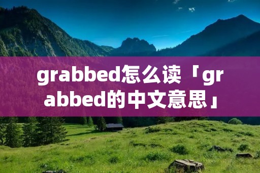 grabbed怎么读「grabbed的中文意思」