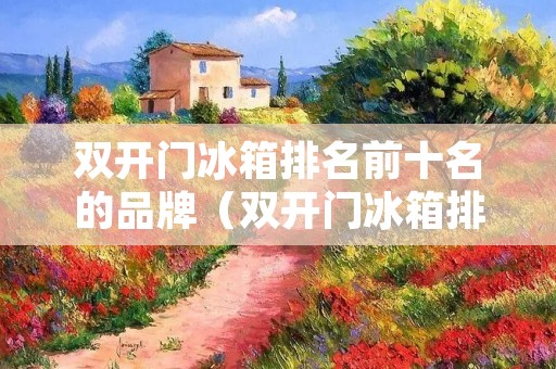 双开门冰箱排名前十名的品牌（双开门冰箱排名前十名的品牌是什么）