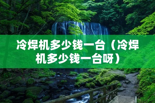 冷焊机多少钱一台(冷焊机多少钱一台呀) 冷焊机多少钱一台(冷焊机多少钱一台呀)