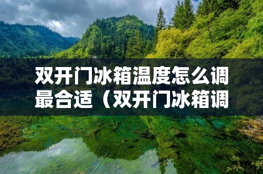 双开门冰箱温度怎么调最合适(双开门冰箱调到几度合适)