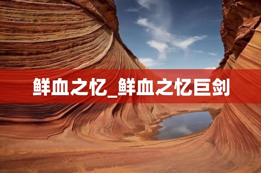 鲜血之忆_鲜血之忆巨剑