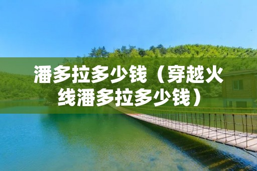 潘多拉多少钱（穿越火线潘多拉多少钱）