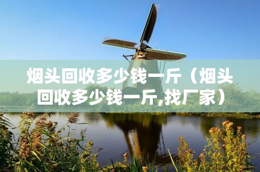 烟头回收多少钱一斤（烟头回收多少钱一斤,找厂家）