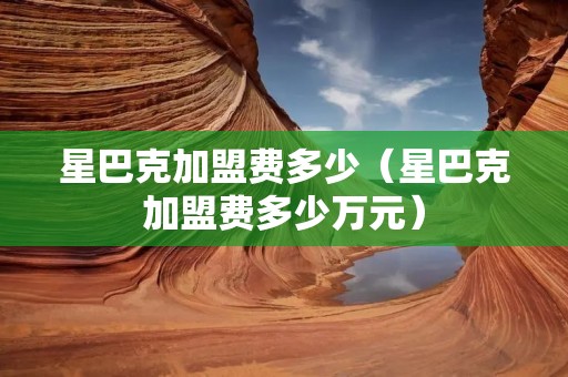 星巴克加盟费多少（星巴克加盟费多少万元）