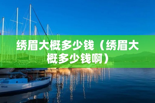 绣眉大概多少钱（绣眉大概多少钱啊）