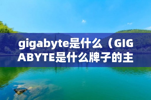 gigabyte是什么(GIGABYTE是什么牌子的主板) gigabyte是什么(GIGABYTE是什么牌子的主板)