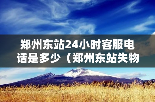 郑州东站24小时****是多少（郑州东站失物招领处**）