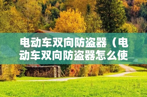 电动车双向防盗器(电动车双向防盗器怎么使用) 电动车双向防盗器(电动车双向防盗器怎么使用)