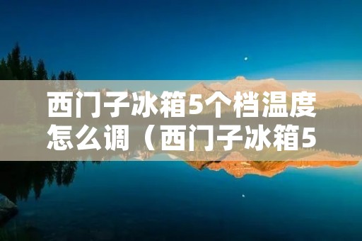 西门子冰箱5个档温度怎么调(西门子冰箱5档温度怎么调节)