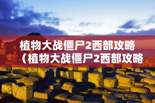 植物大战僵尸2西部攻略(植物大战僵尸2西部攻略困难模式) 植物大战僵尸2西部攻略(植物大战僵尸2西部攻略困难模式)