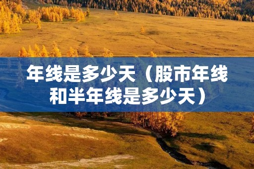 年线是多少天（股市年线和半年线是多少天）