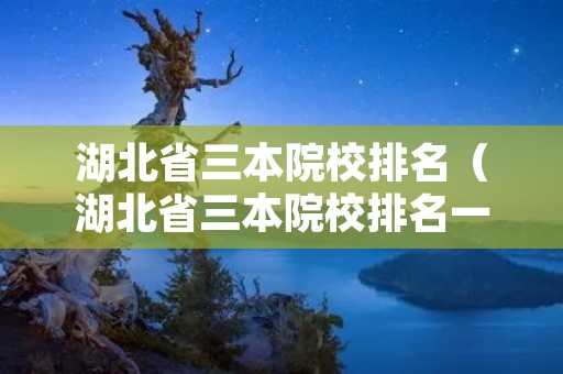 湖北省三本院校排名（湖北省三本院校排名一览表）