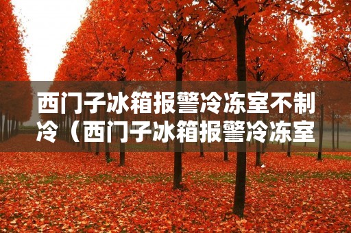 西门子冰箱报警冷冻室不制冷（西门子冰箱报警冷冻室不制冷怎么办）
