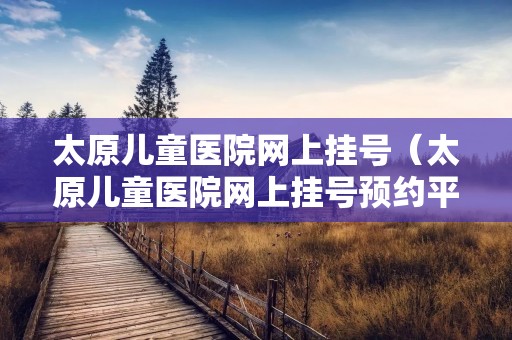 太原儿童医院网上挂号（太原儿童医院网上挂号预约平台）